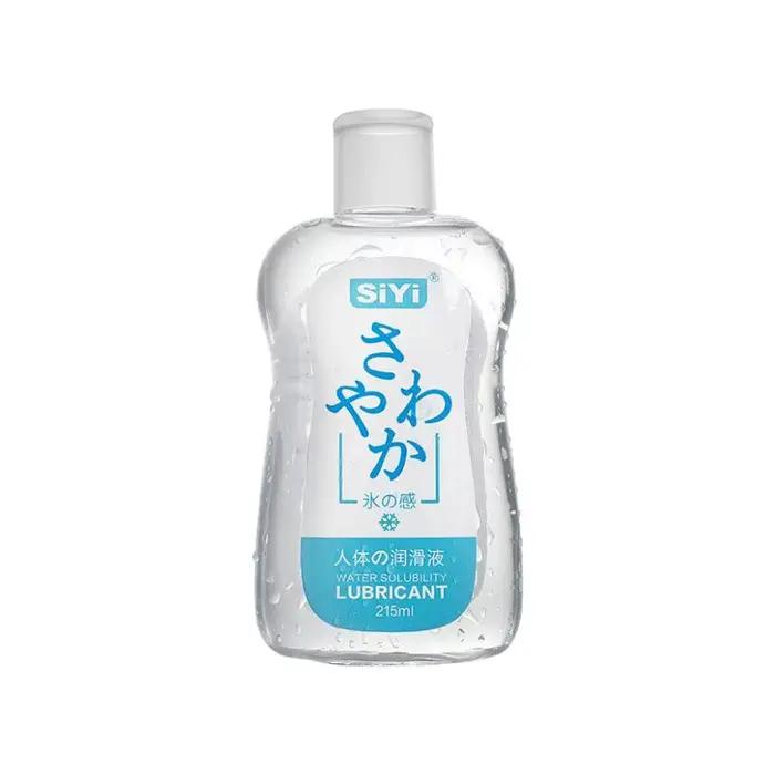 Gel lubrifiant personnel soluble dans l'eau de 215 ml avec huile rafraîchissante, ultra-lisse, longu
