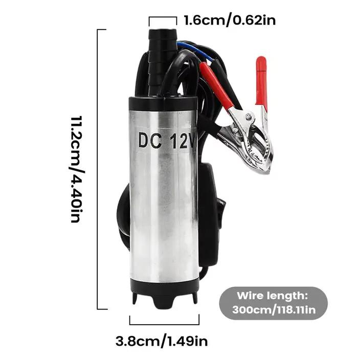 Pompe à huile de transfert robuste et polyvalente, distributeur d'eau portable 12V 24V, pompe à engr