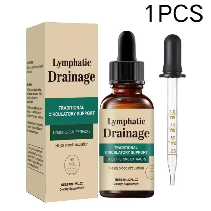Gouttes de soutien à la circulation à base de plantes, favorisent un flux lymphatique efficace, rédu