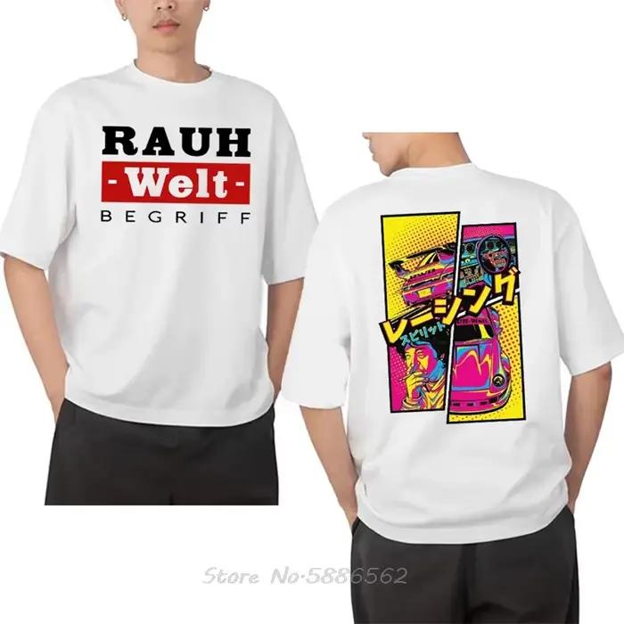 Rauh Welt rétro Turbo RWB 993 T-shirt unisexe coton T-shirt surdimensionné Fitness t-shirts imprimer