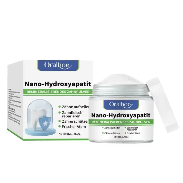 Poudre blanchissante pour les dents à l'hydroxyapatite, soin buccal professionnel, élimination des t