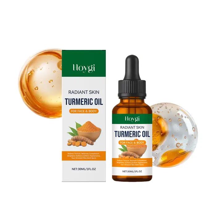 Huile de curcuma pour le visage et le corps, estompe les taches noires, éclaircit la peau, légère, h