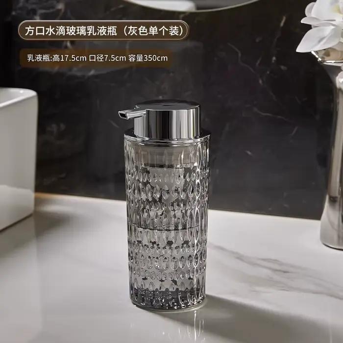 Bouteille d'émulsion barboteur en verre, bouteille de savon de salle de bains, désinfectant pour les