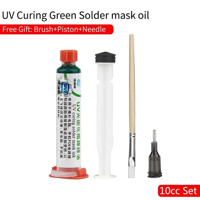 Masque de soudure au polymérisation UV à l'huile verte, peinture pour prévenir l'arcage corrosif pou