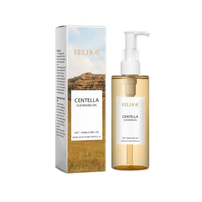 Huile nettoyante à la Centella Asiatica, démaquillant, rafraîchissant, nettoie les pores, contrôle l