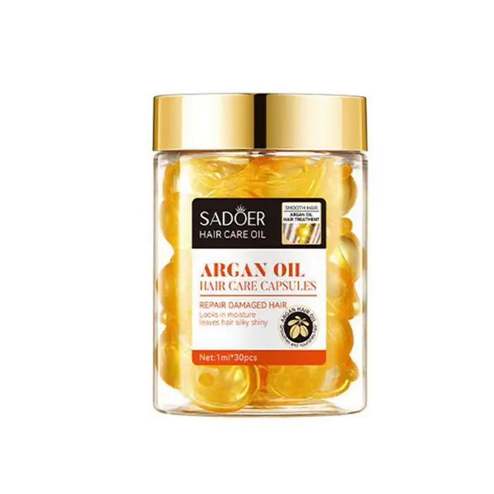 Capsule de vitamine pour cheveux, parfum de Rose/huile d'argan, répare les cheveux endommagés, Anti-
