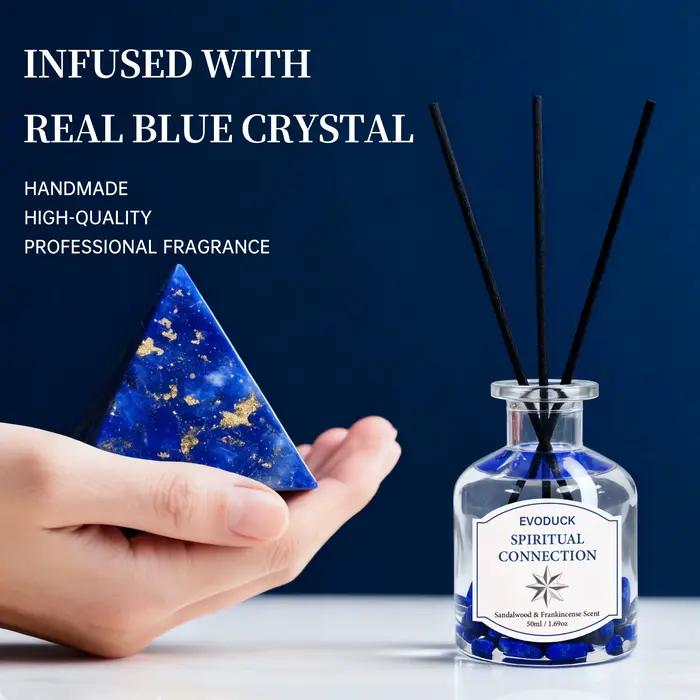 Huile essentielle d'aromathérapie sans flamme, huile de sauge blanche avec bâton diffuseur de roseau