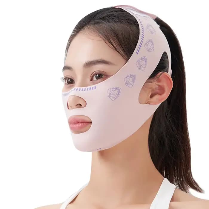Bandage amincissant pour le visage à double pont, ceinture de levage du visage, ligne en V, façonne 