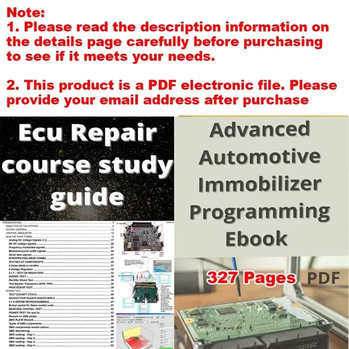 Cours de réparation ECU 2 en 1, Guide d'étude, réparation avancée d'immobilisation automobile, progr