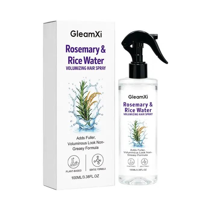 Spray capillaire à la rose et à l'eau de riz, formulé avec des extraits 100 % naturels, formule légè