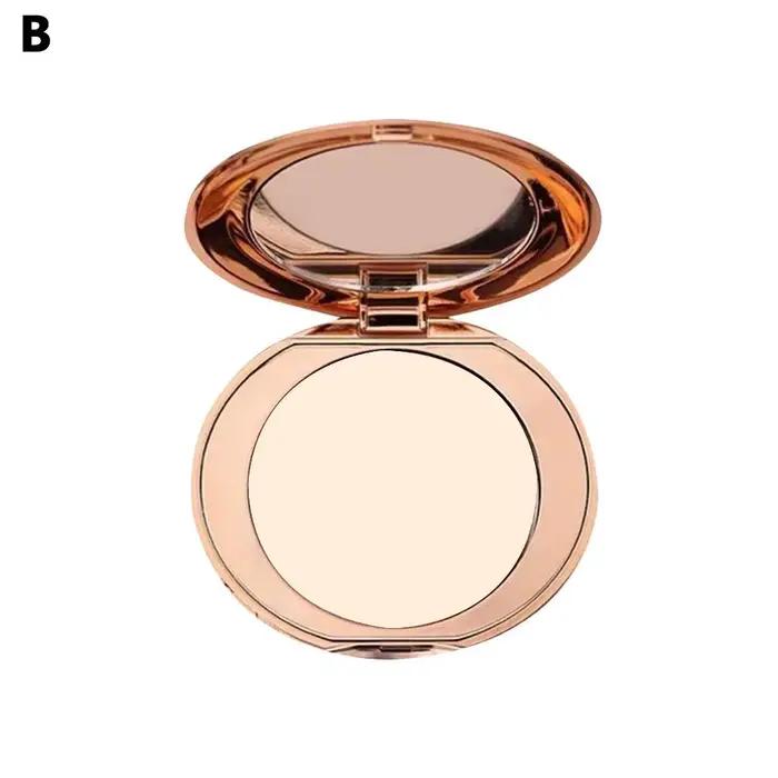 Poudre pressée effet flou doux longue tenue, contrôle du sébum, poudre fixatrice pour femme, texture