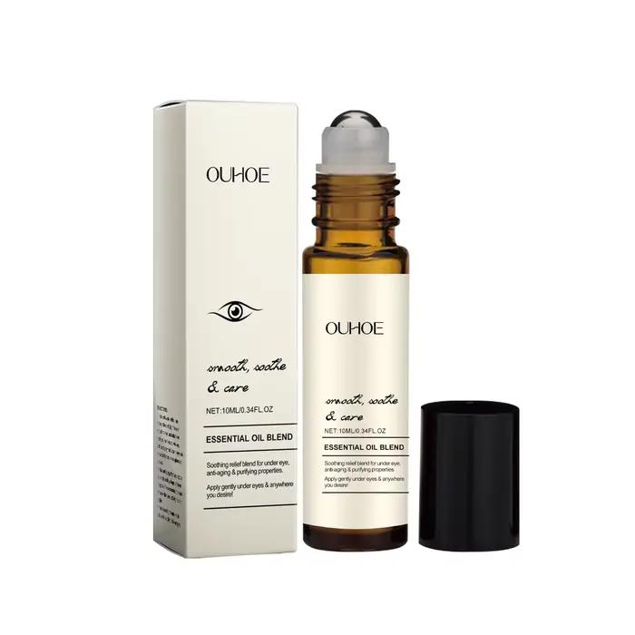 Sérum Huile Contour des Yeux Rollerball – Améliore les Cernes, Raffermit la Peau, Réduit les Ridules
