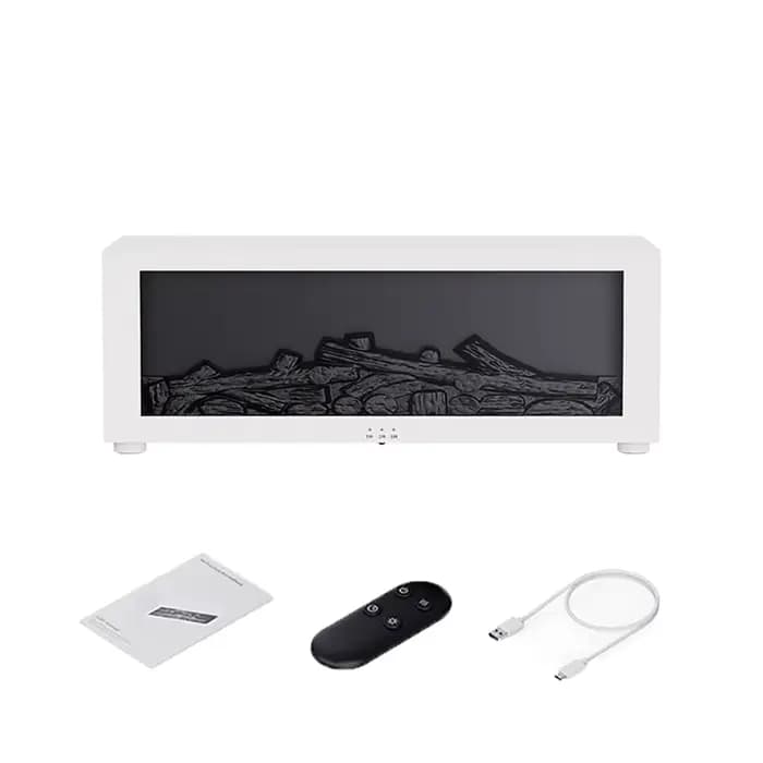 Humidificateur d'arôme de flamme, humidificateur de cheminée pour la maison, diffuseur de parfum d'a