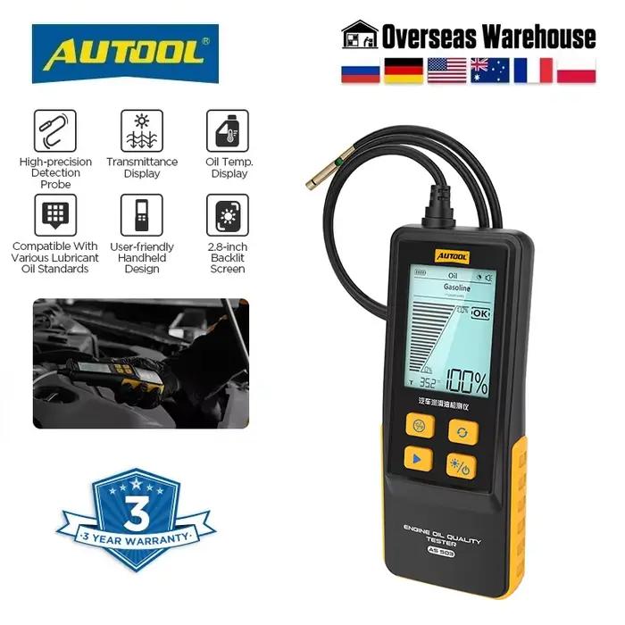 AUTOOL AS503 testeur d'huile moteur de voiture affichage numérique portable sonde de détection de ha