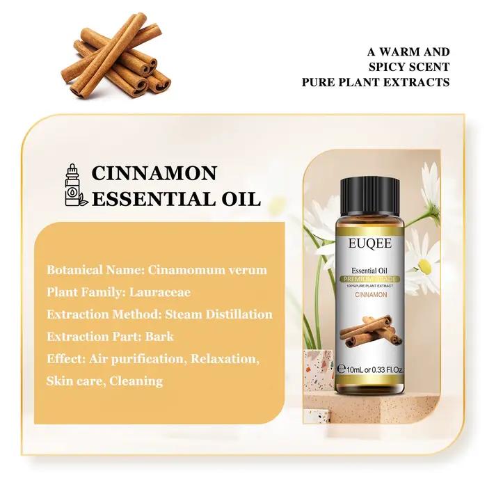 EUQEE huile essentielle Pure citron Eucalyptus Neroli lavande vanille bois de santal 10ml huiles aro