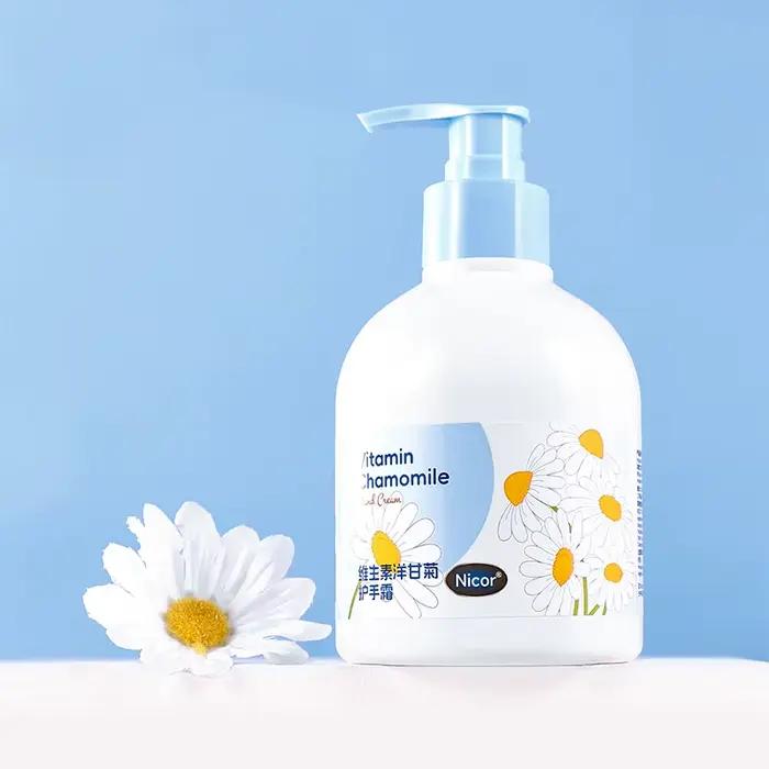 Nicor ​ ​ Crème pour les mains à la vitamine et au camomille, hydratante et hydratante pour prévenir