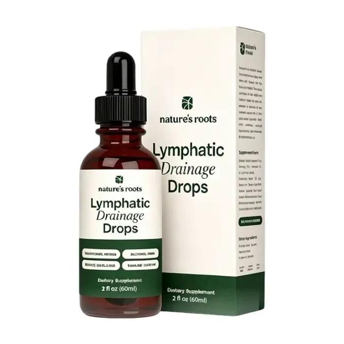 Gouttes Herbales de Drainage Lymphatique 60ml – Complément Détox Naturel pour Soulager l'Œdème, la R