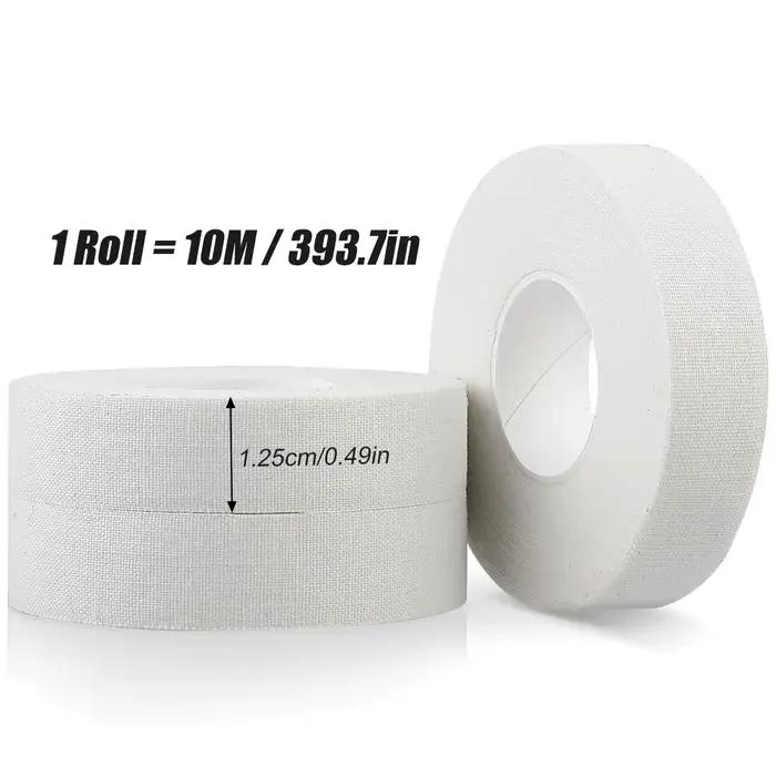 Rouleau de ruban adhésif athlétique blanc pour les doigts, 1/3/5 rouleaux, sans résidus collants et 