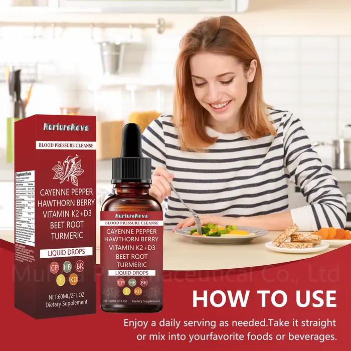 Gouttes alimentaires multi-nutriments les plus vendues, formule à absorption élevée, équilibre nutri