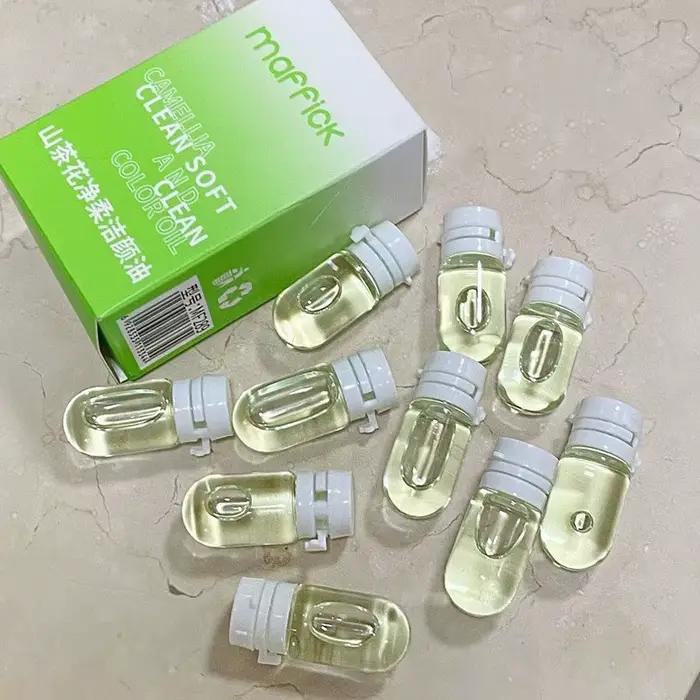 Maffick Camellia Oil Nettoyant - Packs à usage unique, nettoyage en profondeur, démaquillage doux, p