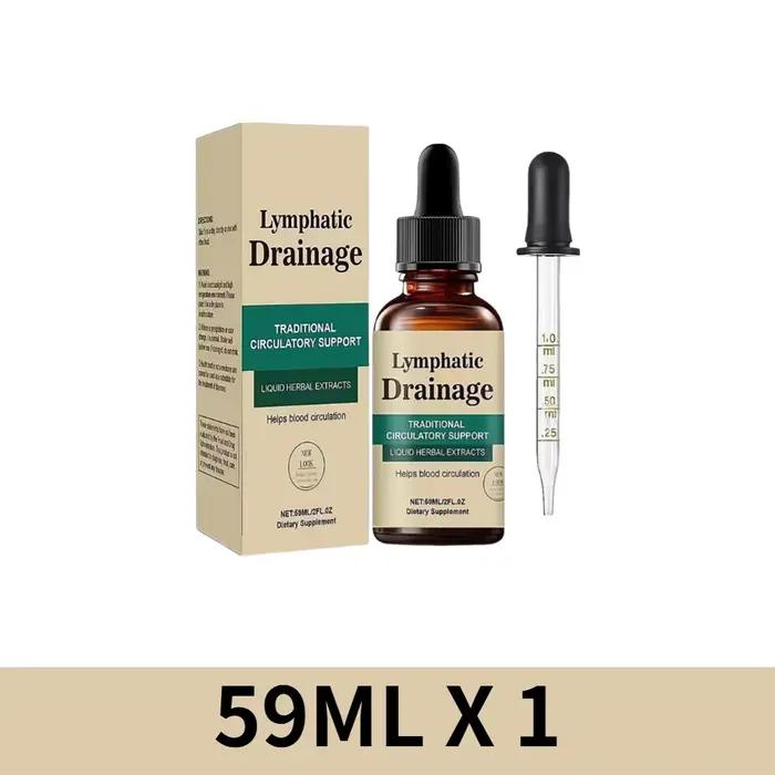 1-10 boîtes de gouttes de drainage lymphatique 59 ml, extraits d'herbes naturelles, complément alime
