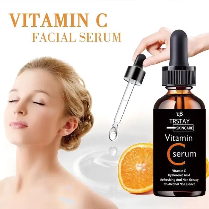 Essence de vitamine C anti-oxydation éclaircissante pour la peau huile essentielle VC acide hyaluron
