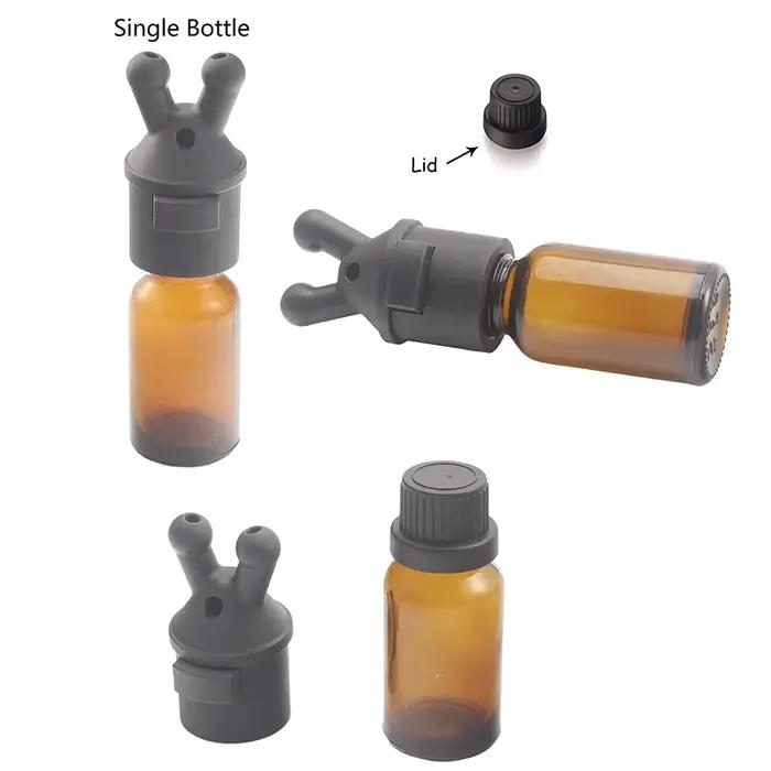Flacon inhalateur d'huiles essentielles anti-fuite de 15 ml, mini flacon distributeur d'huiles essen