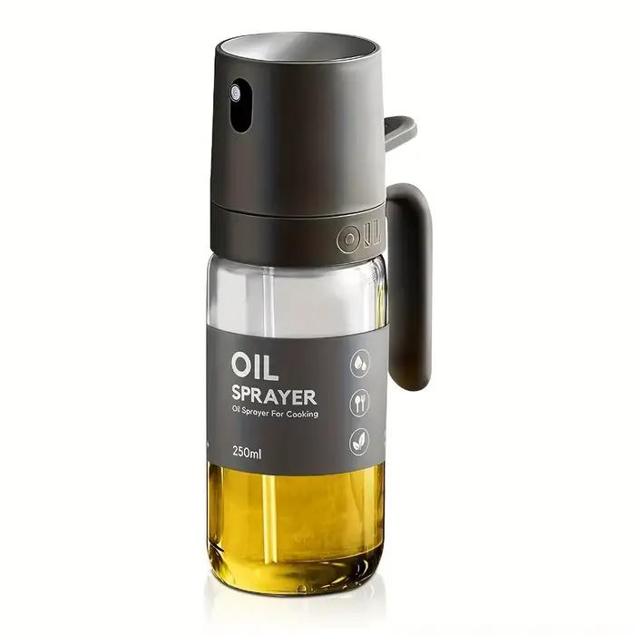 Pulvérisateur d'huile de 250ML, verre à haute teneur en Borosilicate sans BPA, pulvérisateur d'huile
