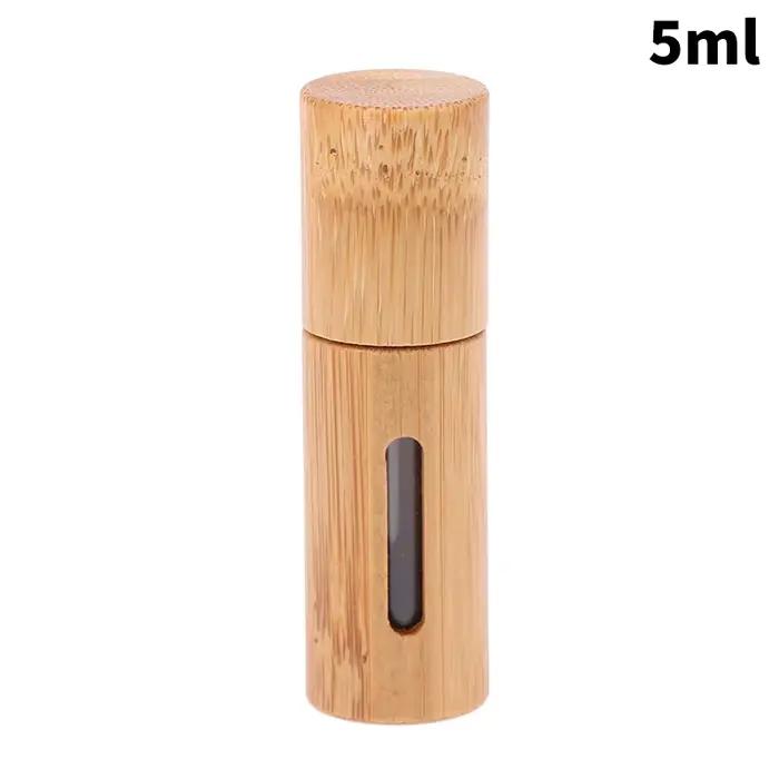 Flcopropriété à rouler en bambou 3/5/10ml, rouleau en bois, huile essentielle, Jules brillant, tube 