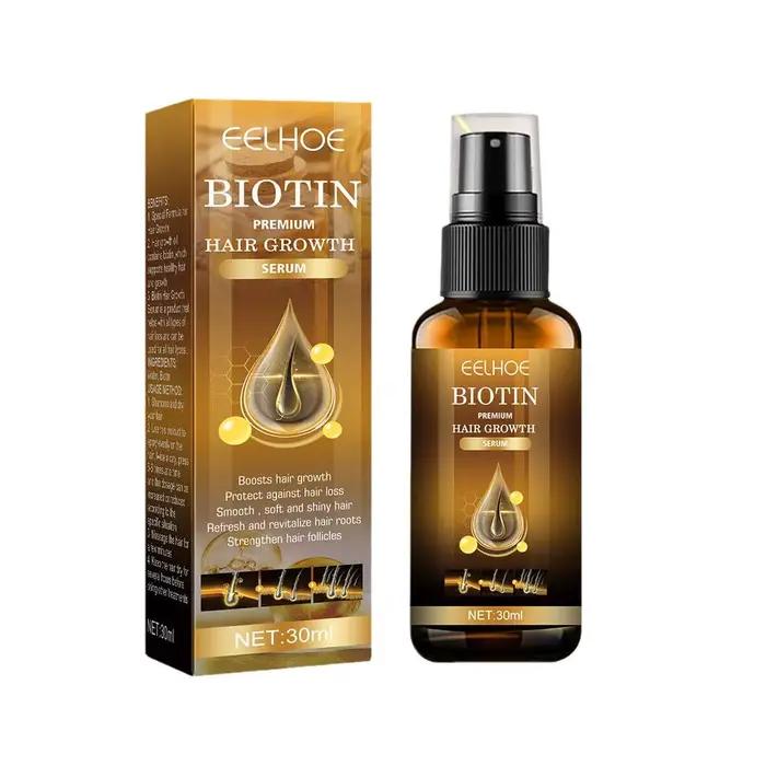 Huile de croissance capillaire au gingembre, sérum capillaire à la biotine et au romarin pour hommes