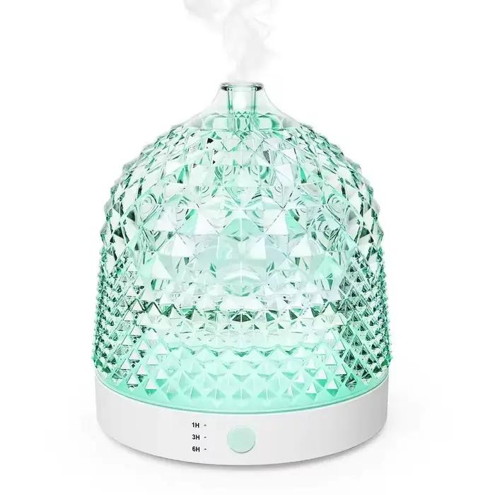 Diffuseur d'arôme ultrasonique en verre électrique, 200ML, diffuseur de parfum d'hôtel, lumières LED