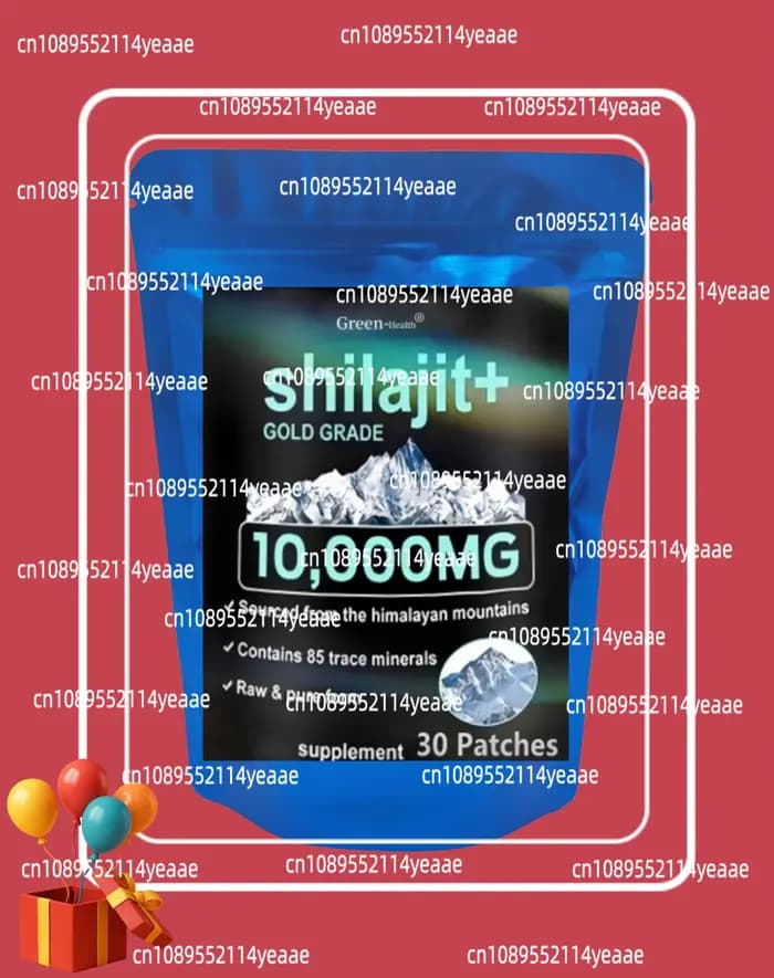 Shilajit Pur Original 30 Patchs Naturellement Enrichi en Acide Fulvique et Plus de 85 Oligo-éléments