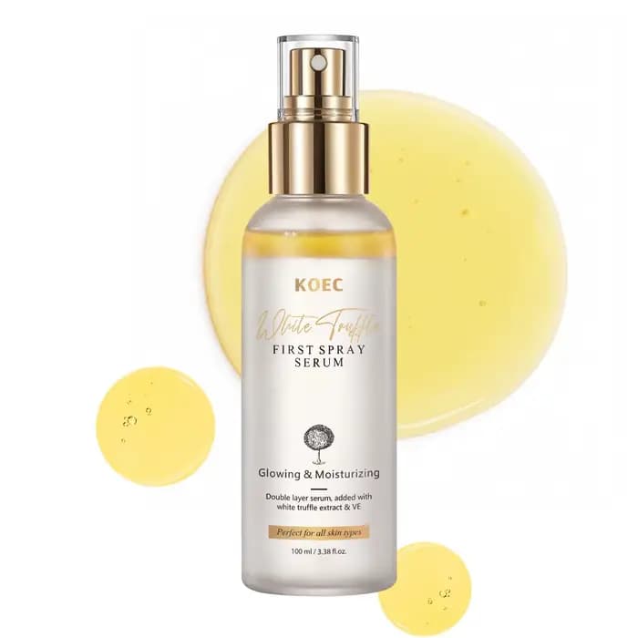 Sérum Visage Éclatant au Spray à l'Extrait de Truffe Blanche Coréenne, Vitamine E Antioxydante, Esse