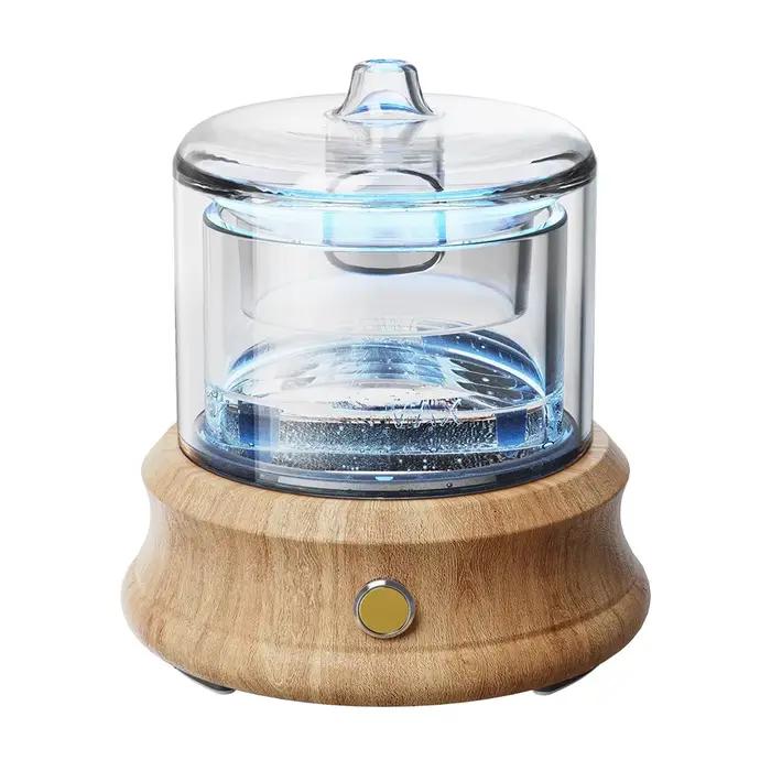 Diffuseur d'huile essentielle en verre, humidificateur sans eau, arrêt automatique des couleurs, lum