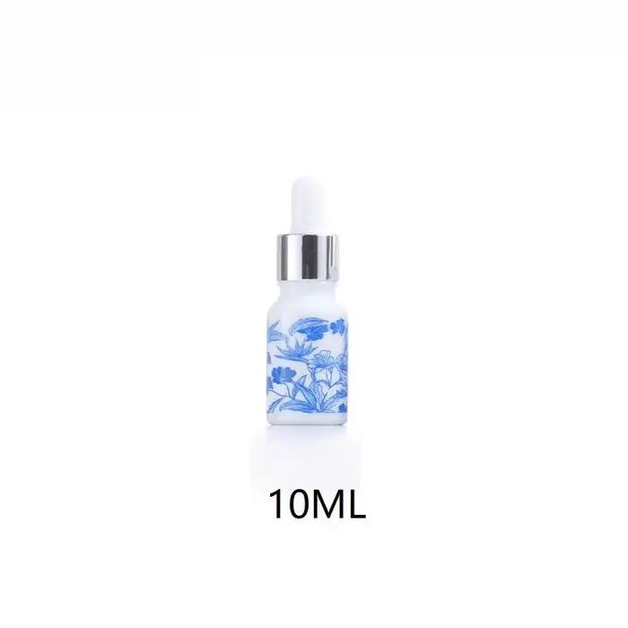 Flacons compte-gouttes en céramique bleue et blanche de 10/15/30 ml pour huiles essentielles, étanch