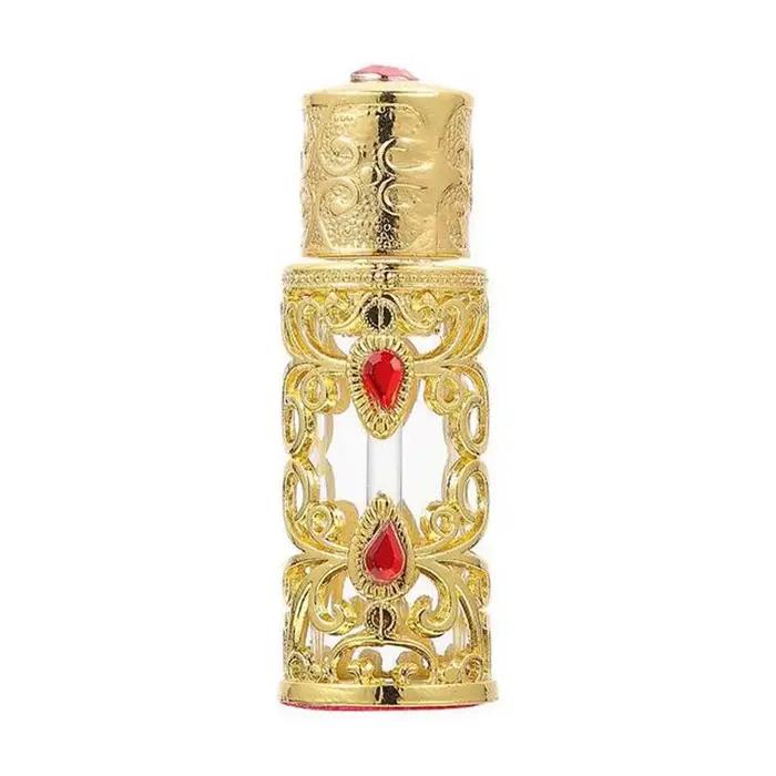 Bouteille rechargeable pour parfum d'aromathérapie, plaqué or, huile essentielle, liquide, cosmétiqu