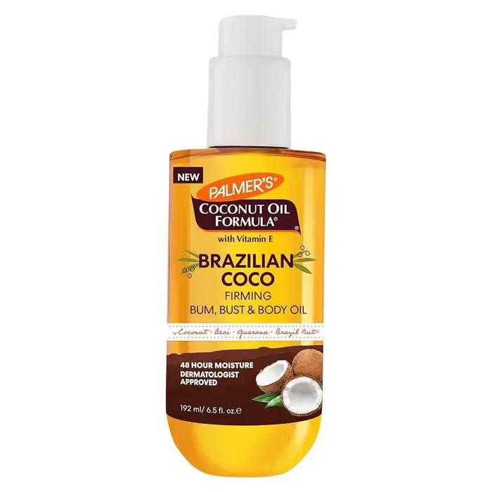 Huile Corporelle Raffermissante Coco Brésilien Formule Huile de Coco Palmer's Nourrissante Hydratant