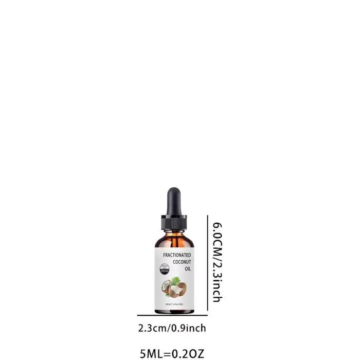 Huile de coco fractionnée 100 % de noix de coco pure peut hydrate, adoucit et prendre soin des peaux