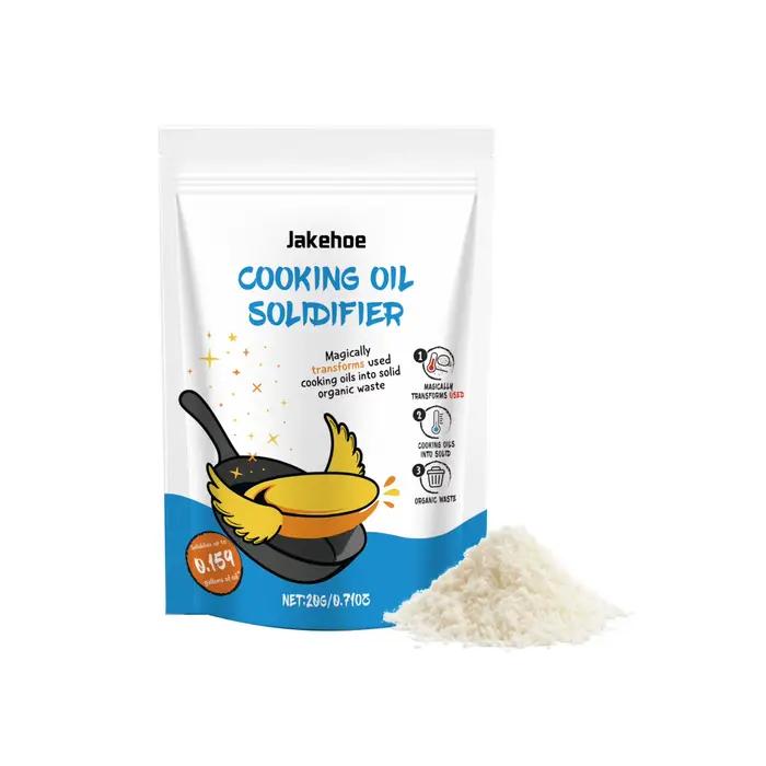 Outil de nettoyage écologique pour la transformation rapide en gel de l'huile usagée de cuisine et d