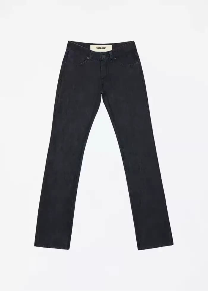 Débardeur couleur originale taille basse jean jambe droite coupe ajustée pantalon long sans stretch
