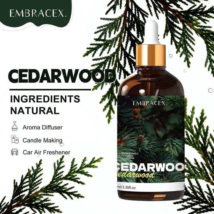 Huile essentielle de bois de cèdre, 100ml, huile parfumée naturelle à base de plantes, soins de la p