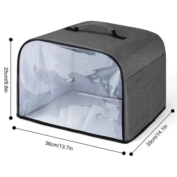Capuchon anti-poussière de cuisine durable avec poches de rangement, hotte pour friteuse à air, gril