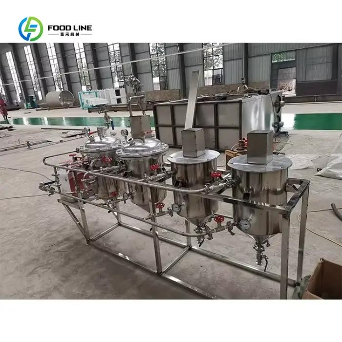 Petite machine d'équipement d'huile de tournesol de raffinage et de désodorisation pour l'huile de c