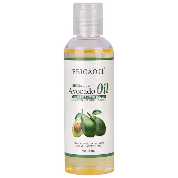 Huile d'avocat biologique naturelle, soin pour la peau, huile de Massage relaxante, hydratante, apai