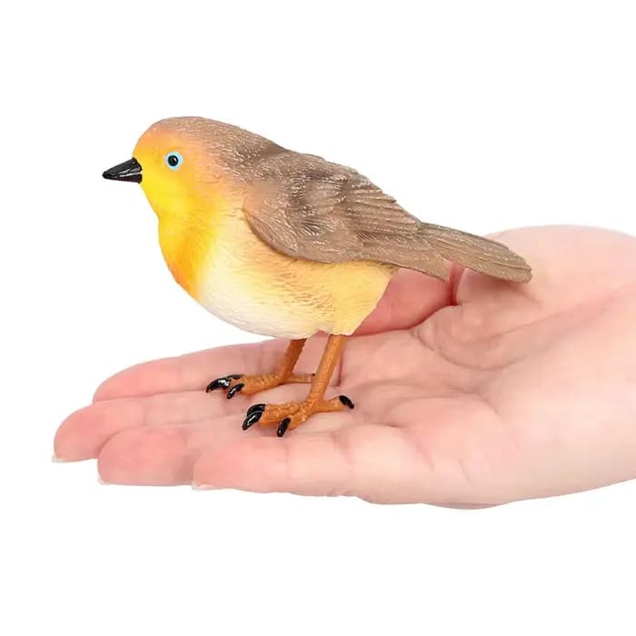Modèle d'oiseau Robin simulé, Robin européen, ornement de bureau, décoration d'oiseau bleu pour la m