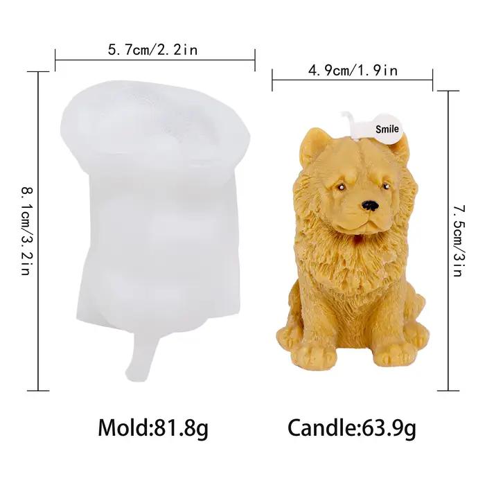 Moule 3D pour chiot, Animal, Labrador, outil de modélisation, accessoires, bougie parfumée ondulée, 