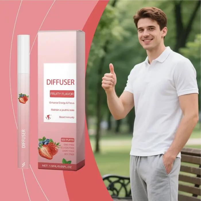 Sticks de Soin Respiratoire aux Fruits Énergisants et Rafraîchissants pour Hommes et Femmes