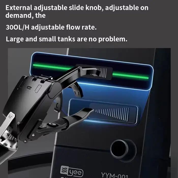 Mini-filtre à surface pour aquarium, épurateur de film gras 3W 220-240V EU, processeur automatique de film gras utilisé pour la filtration d'aquarium