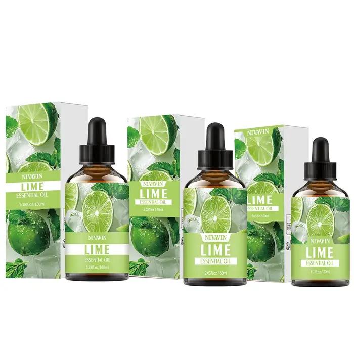 L'huile essentielle de citron vert 30 ml/60 ml/100 ml convient à l'hydratation du visage