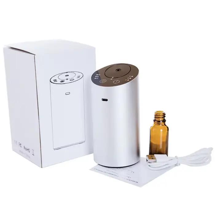 Diffuseur d'Arômes Électrique HAOYUNMA pour Voiture, Nébuliseur d'Huiles Essentielles Compact et Élégant, Idéal pour Détente Routière et Voyages Longues Distances
